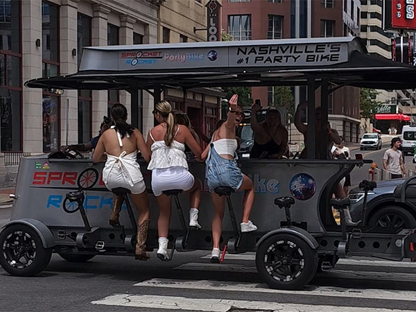 Bachelorette Party on a Pedal Tavern