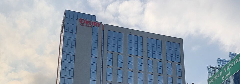 Drury Hotel Sign