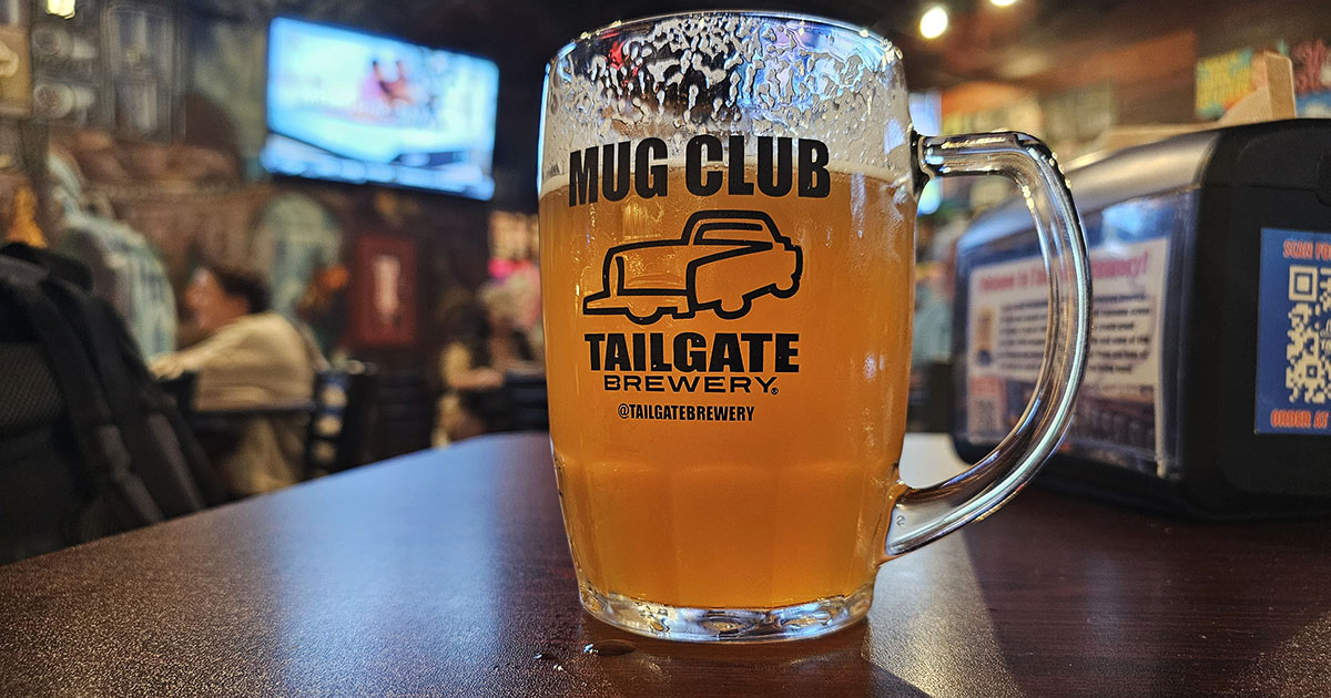 Mug Club Beer at Tailgate Brewery