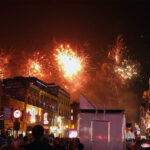 Fourth of July fireworks from Lower Broad.