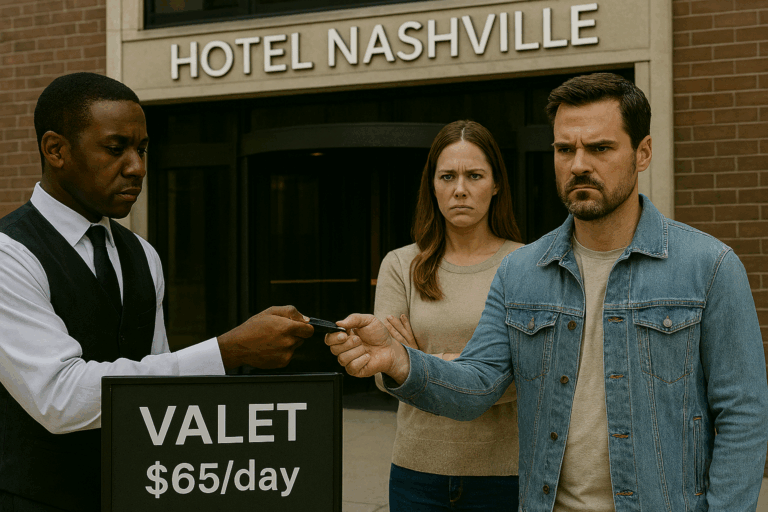 Man parking in Nashville