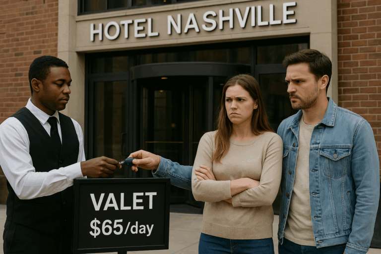 Parking is expensive in Nashville