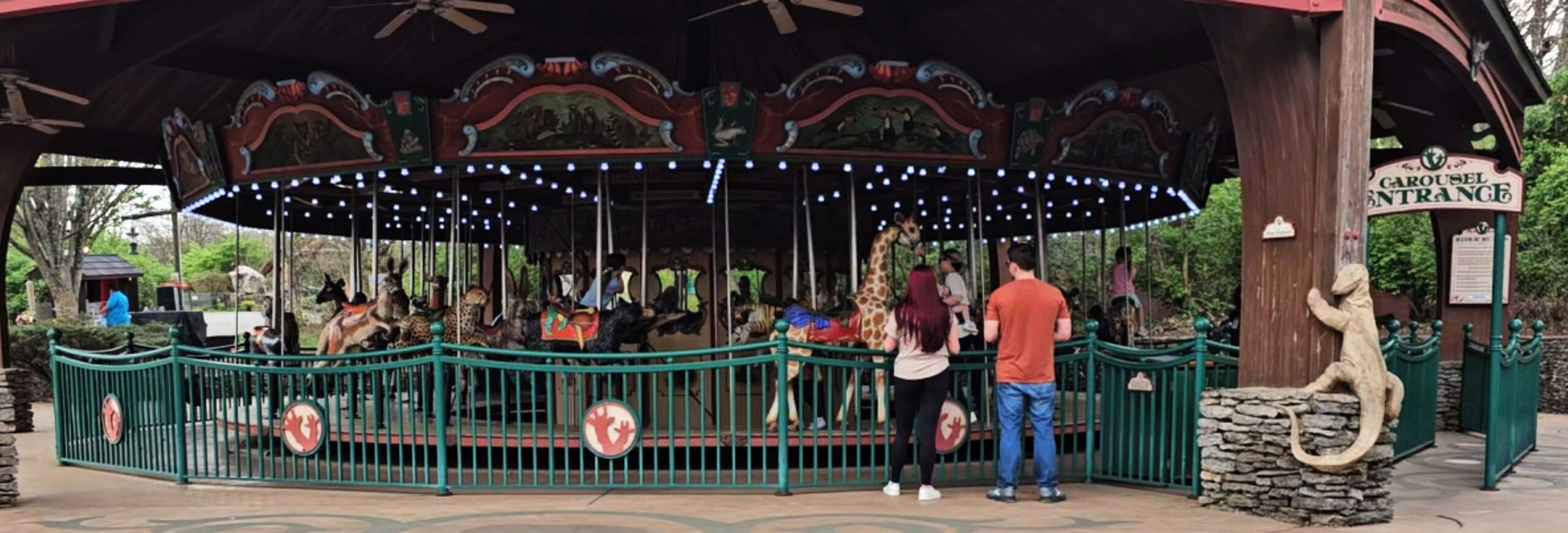 Carousel at the zoo.
