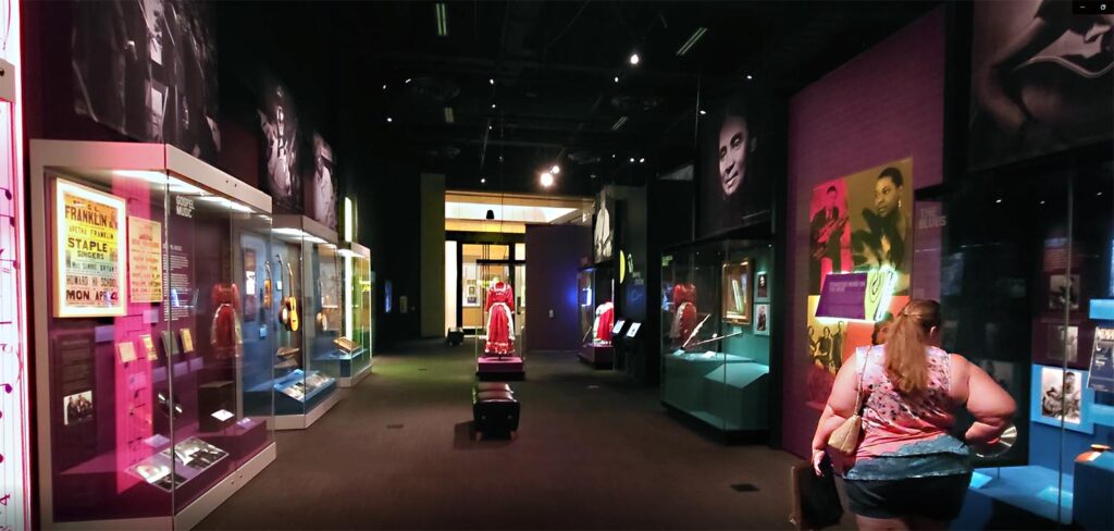 Black music exhibit at the free TN State Museum.