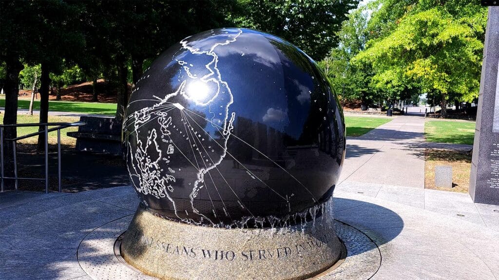 War Veterans Memorial in Bicentennial Park